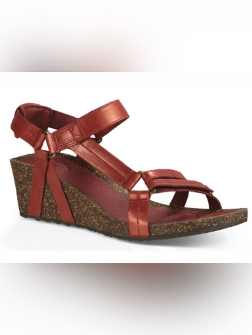 Teva Ysidro Universal Cayenne Red Wedge Sz 8.5